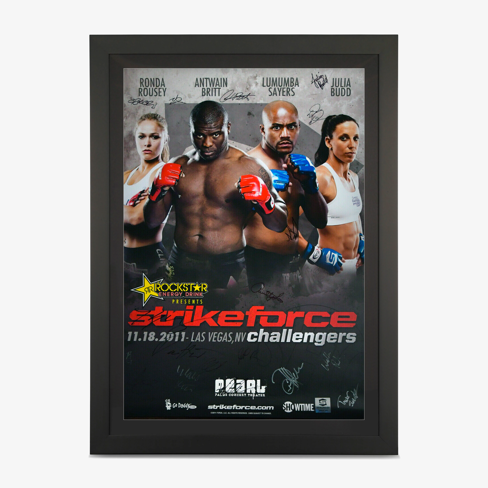Strikeforce Challengers 20: Britt vs Sayers Autographed Event Poster - Fightabilia