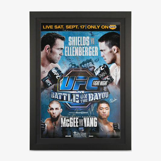 UFC Fight Night 25: Shields vs Ellenberger Autographed Event Poster - Fightabilia