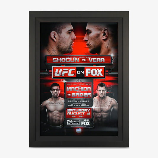 UFC on FOX 4: Shogun vs Vera Autographed Event Poster - Fightabilia