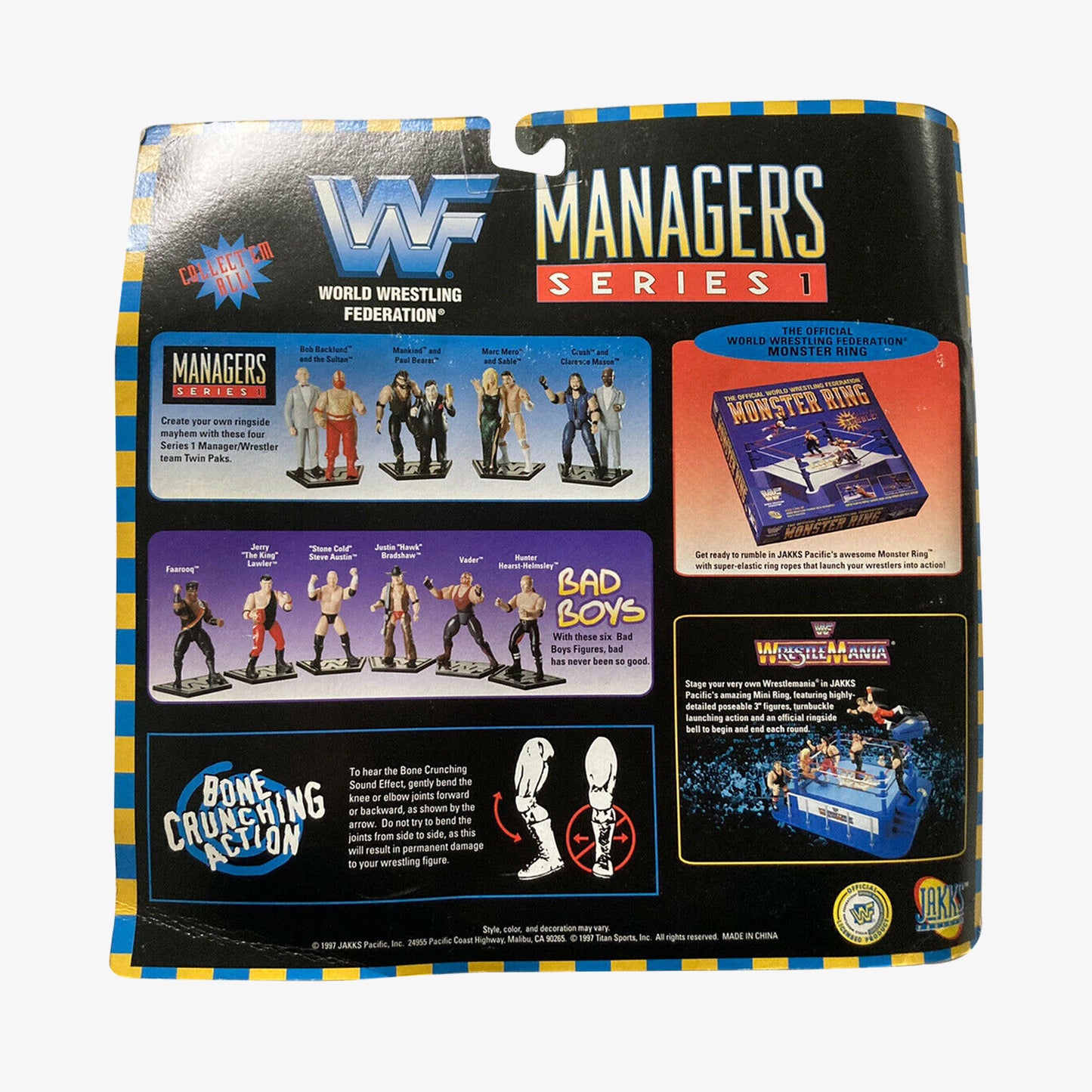 WWF Jakks Pacific Managers Series 1 Bob Backlund and The Sultan figures available at slamazon.ca