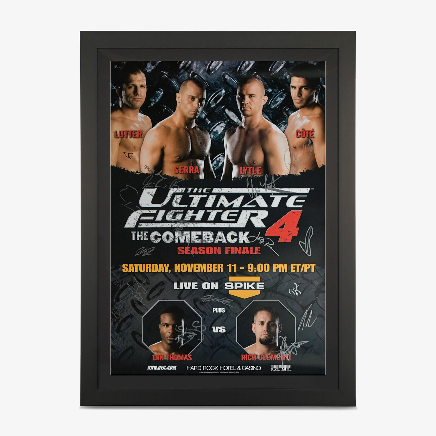 UFC: The Ultimate Fighter 4 Autographed Event Poster - Fightabilia