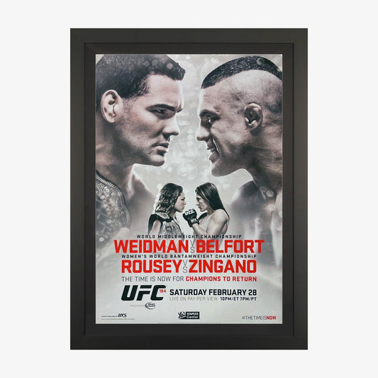 UFC 184: Weidman vs Belfort (Cancelled Poster) - Fightabilia