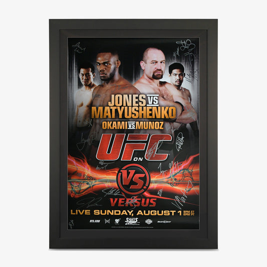 UFC on Versus 2: Jones vs Matyushenko Autographed Event Poster - Fightabilia