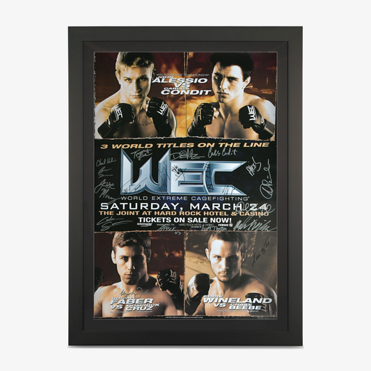 WEC 26: Condit vs Alessio Autographed Event Poster - Fightabilia