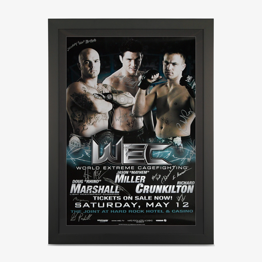 WEC 27: Marshall vs McElfresh Autographed Event Poster