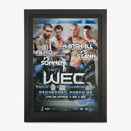 WEC 33: Marshall vs Stann Autographed Event Poster