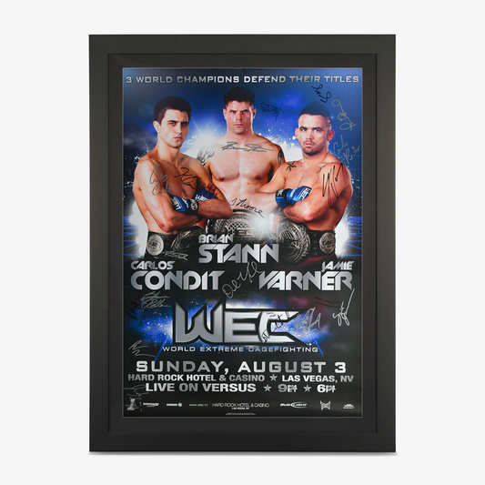 WEC 35: Condit vs Miura Autographed Event Poster