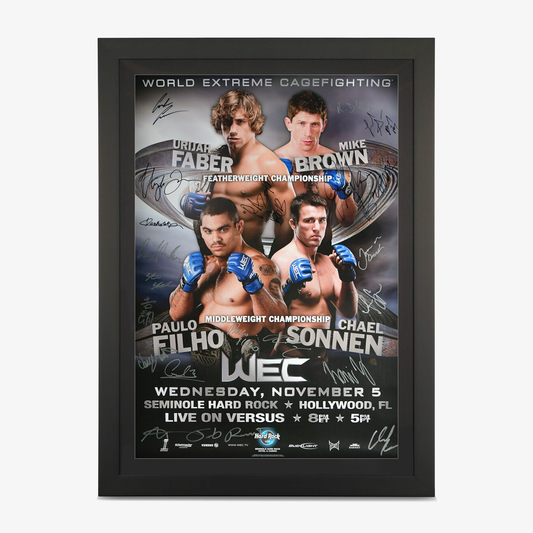 WEC 36: Faber vs Brown Autographed Event Poster