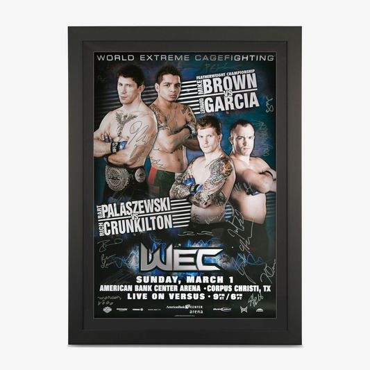 WEC 39: Brown vs Garcia Autographed Event Poster - Fightabilia