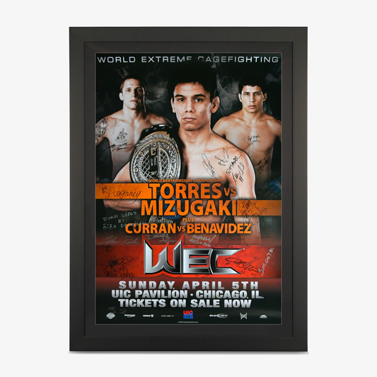 WEC 40: Torres vs Mizugaki Autographed Event Poster