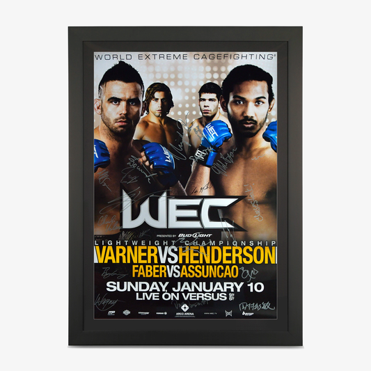 WEC 46: Varner vs Henderson Autographed Event Poster - Fightabilia