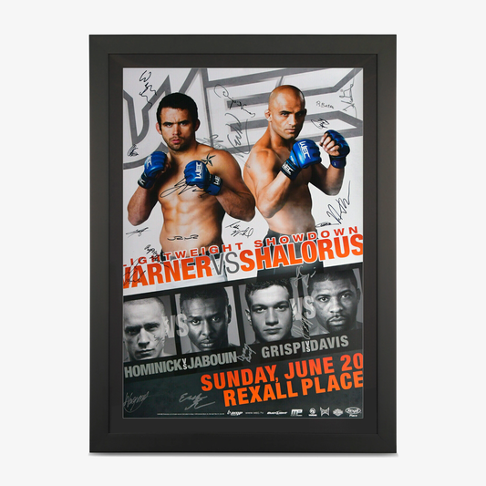 WEC 49: Varner vs Shalorus Autographed Event Poster - Fightabilia