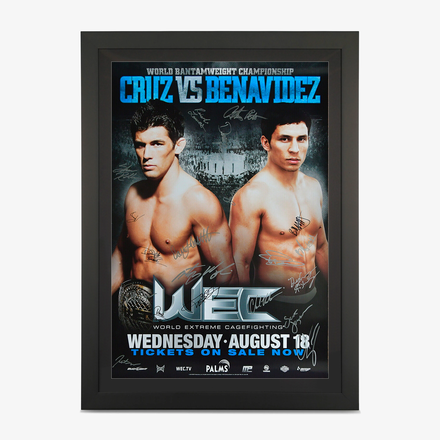 WEC 50: Cruz vs Benavidez Autographed Event Poster