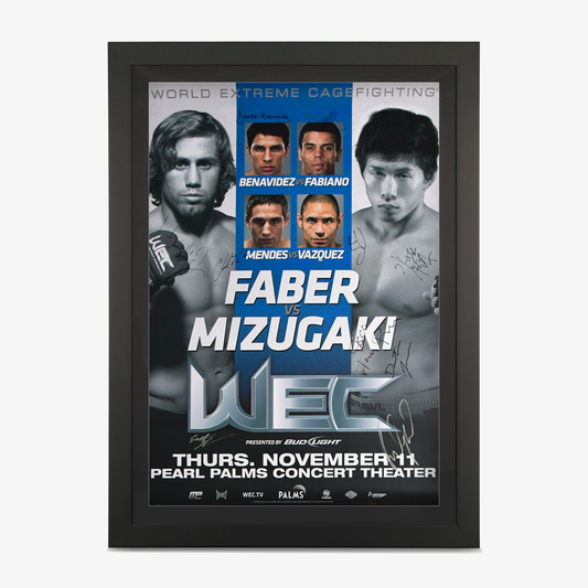 WEC 52: Faber vs Mizugaki Autographed Event Poster