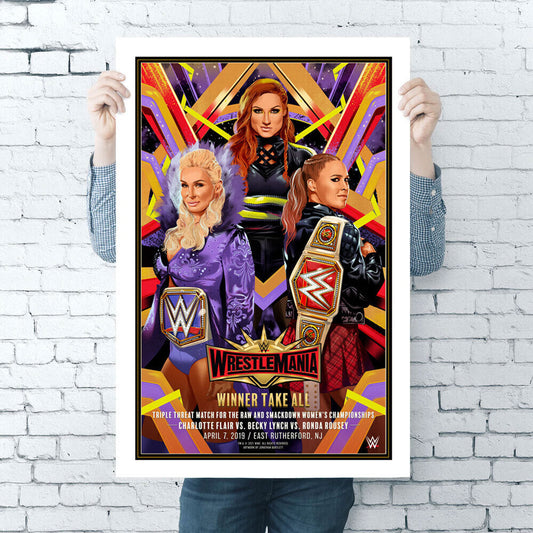 WWE WrestleMania 35 Poster - Fightabilia